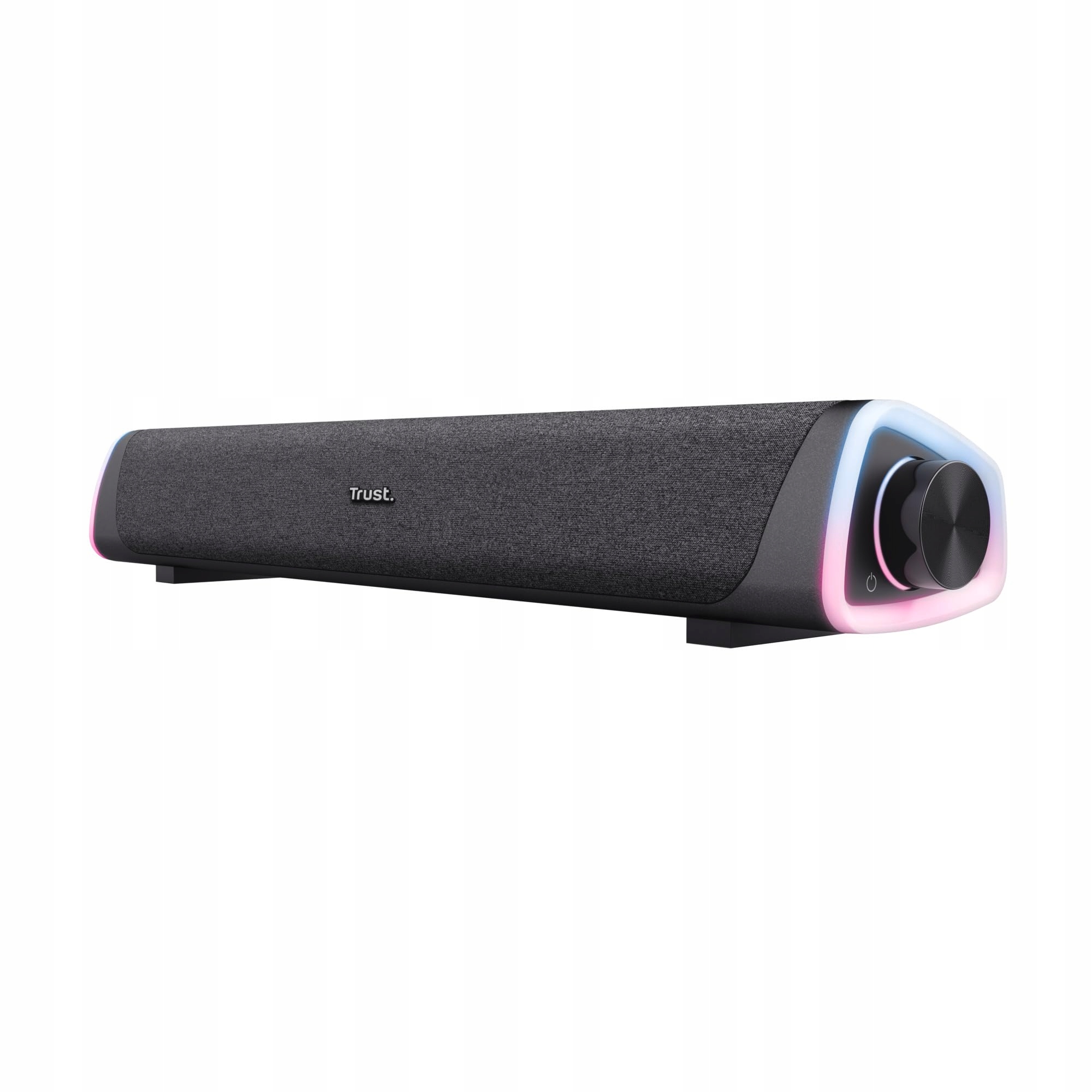 Soundbar Trust Liro Pc Notebook Stereo 12W Led Rgb Usb Jack 3.5 mm černý