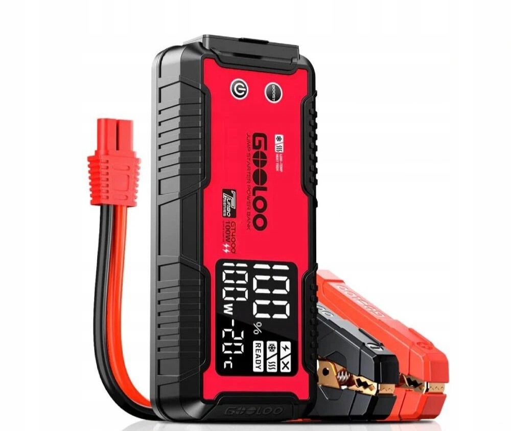 Gooloo GT4000 Turbo 4000A – štartovacie zariadenie 12V Powerbank 100W