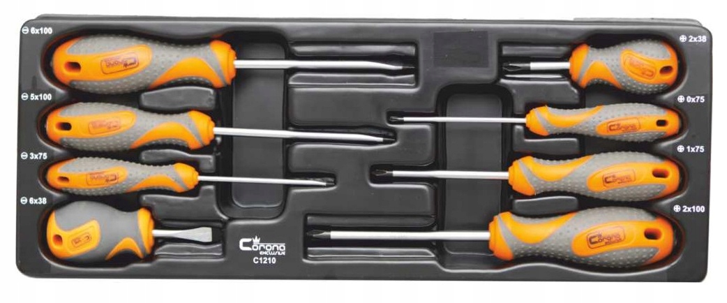 CORONA C1210 WKŁAD WKRĘTAKI S2 8 EL KRZYŻ PŁASKIE