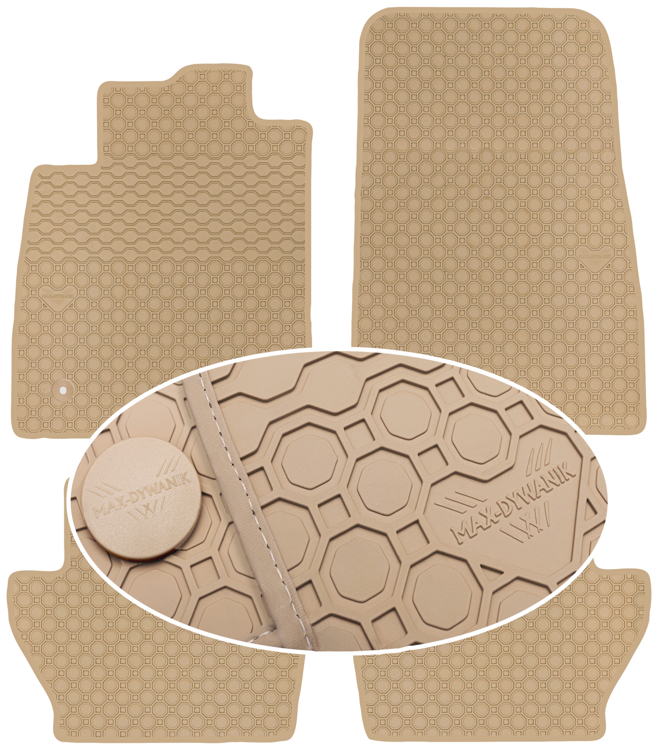 Ford Fiesta MK7 2017 Koberce béžové