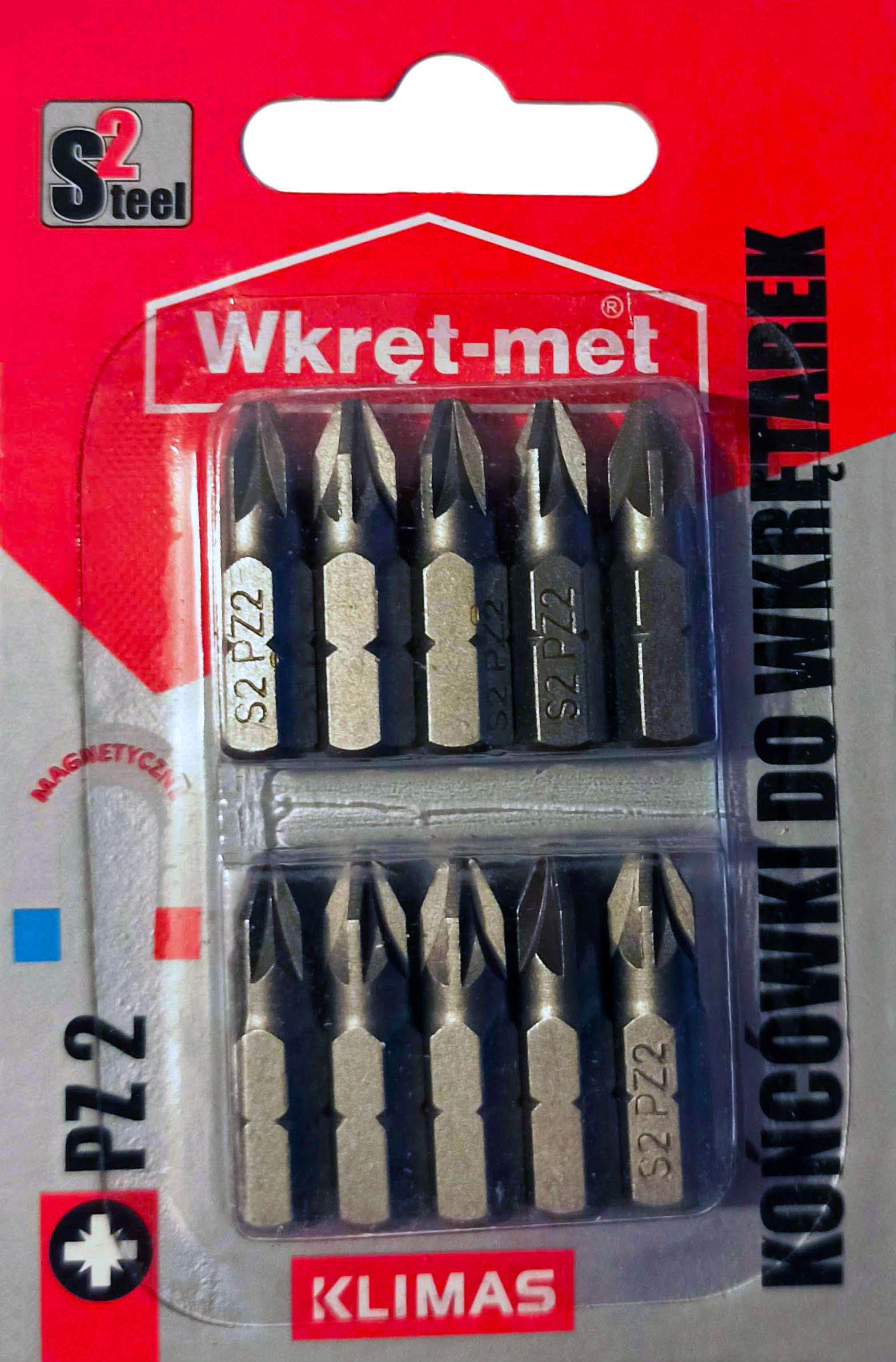KOŃCÓWKI DO WKRĘTARKI BIT PZ2 25MM 10 SZT krzyżak Marka inna