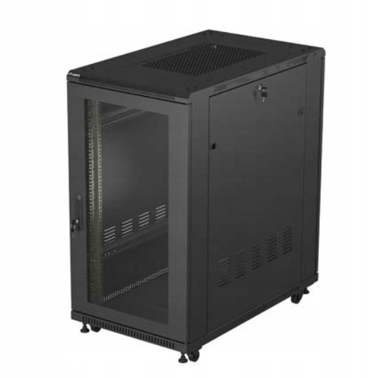 Lanberg Stojaca inštalačná skriňa 19'' 22U 600x1000 čierna dvere()