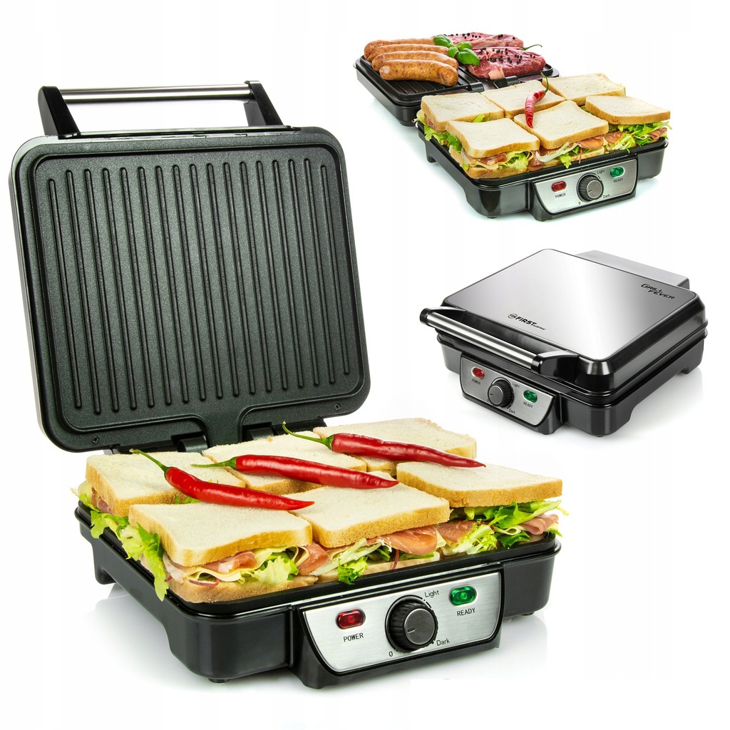 

Grill elektryczny opiekacz 1800 W rozkładany