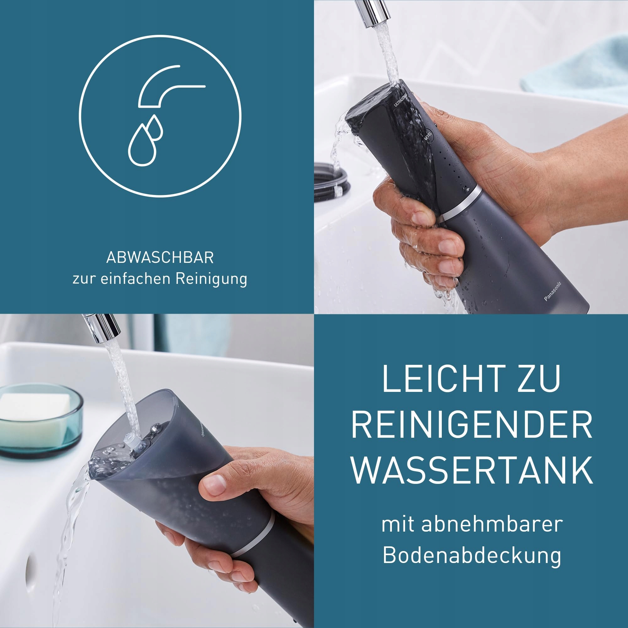 PANASONIC Seria 800 Irygator Ultradźwiękowy Bezprzewodowy 200ml USB-C — miniatura 8