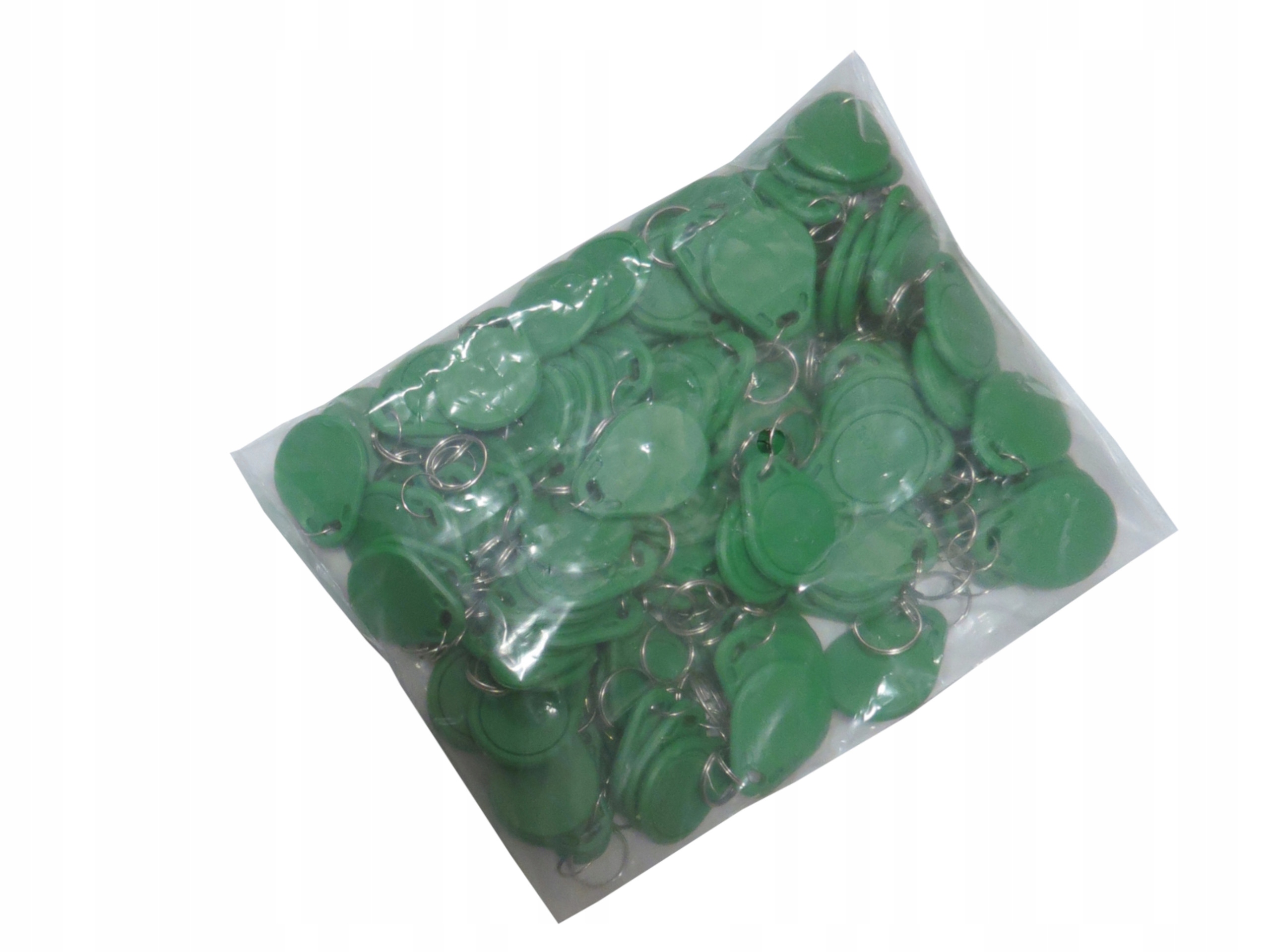 Přívěsek Na Klíče pro Mifare 13,56 MHz 1k Classic pro Zámek Domofonu zelený 100 kusů