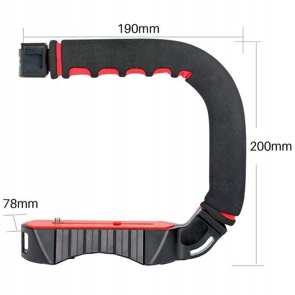 Ulanzi U-Grip Pro Stabilizator Uchwyt Grip do kamery aparatu smartfona Kolor czarny