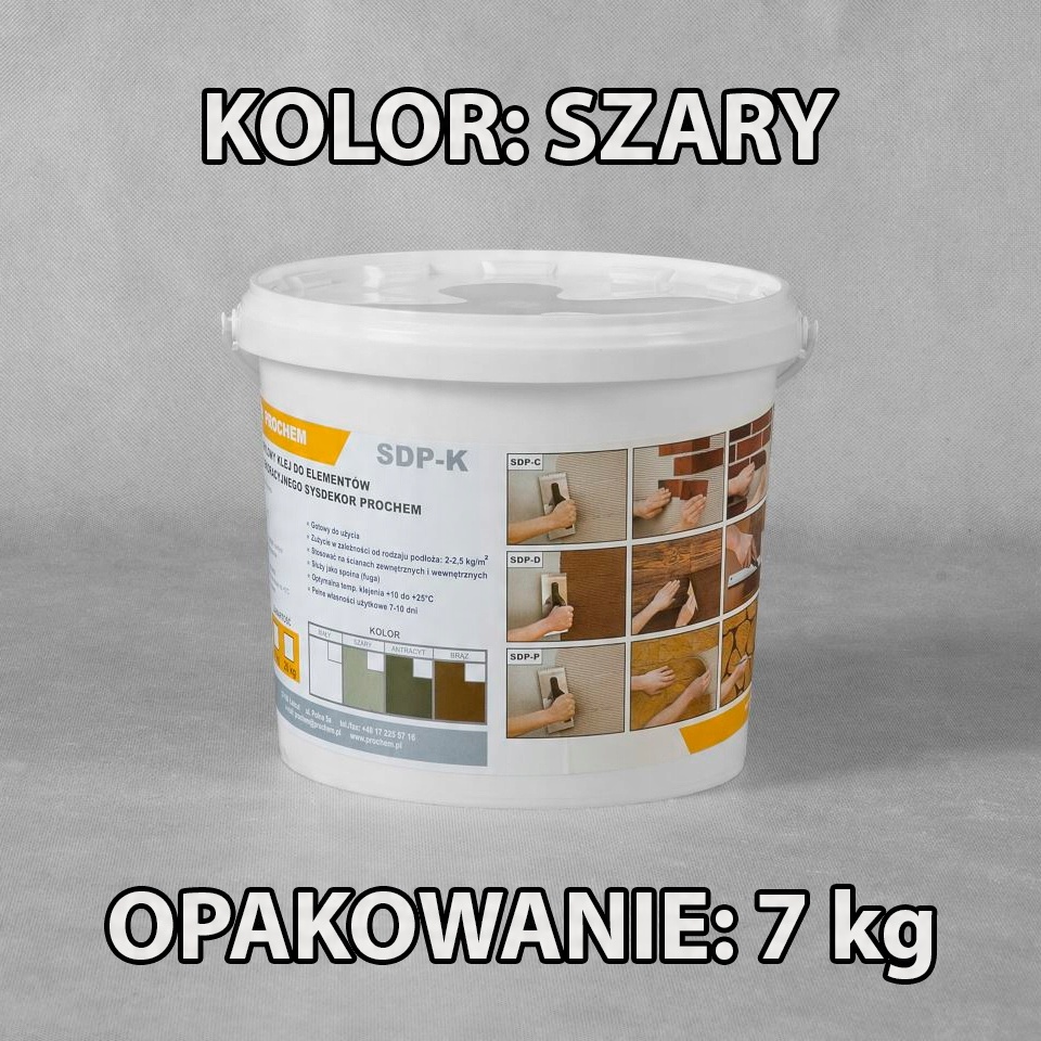 

Klej Do Cegły Elastycznej Akrylowy 7kg Szary