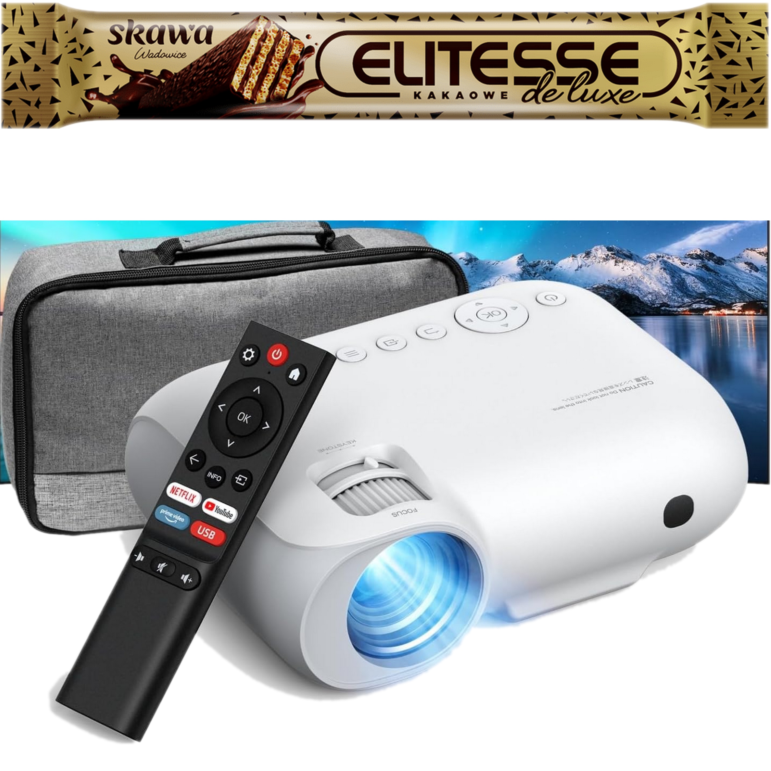 Yoton Y9 Projektor 1080P Full Hd 4K Netflix Prime Video YouTube Nový