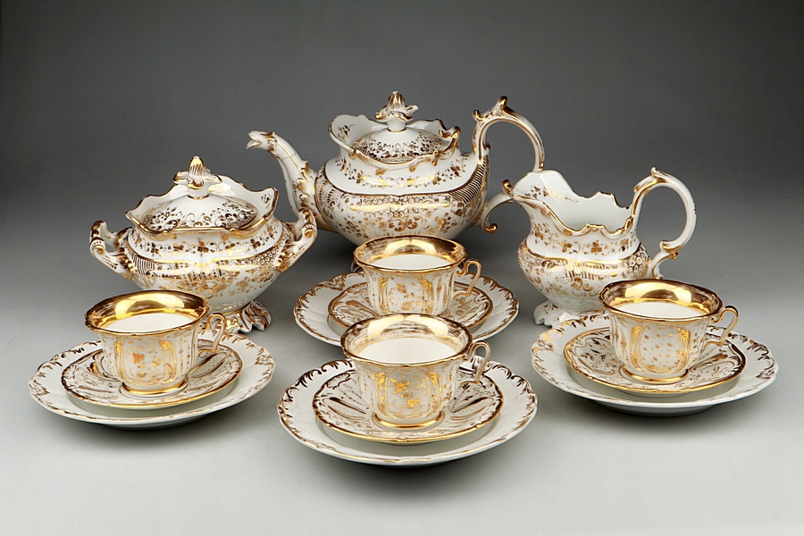 Serwis do kawy - Biedermeier - XIX w.