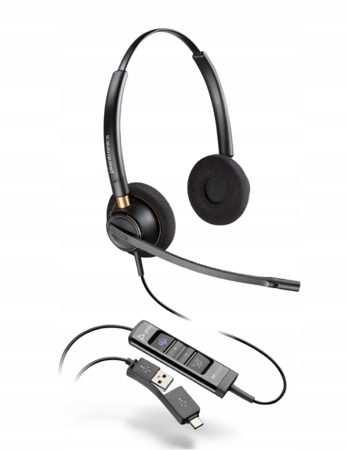 Słuchawki Poly Call Center Encore Pro 525 TEAMS USB-A/USB-C - 218275-01