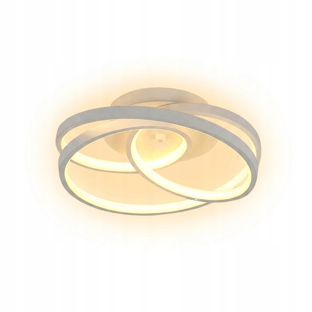 Lampa Sufitowa Led Żyrandol Biały Nowoczesny Do Salonu Sypialni, 3000K, 40W