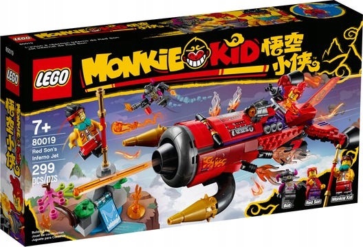 Lego Monkie Kid 80019 Piekielny Odrzutowiec Red So