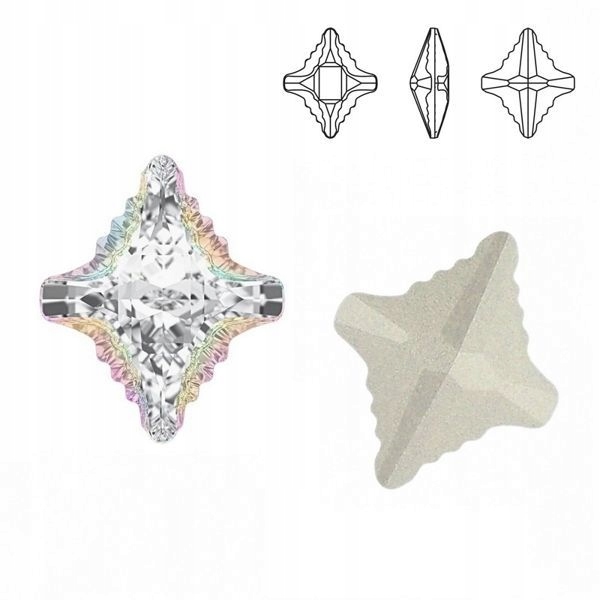 4927 MM 19 Swarovski Rhombus Tribe Crystal Ab F