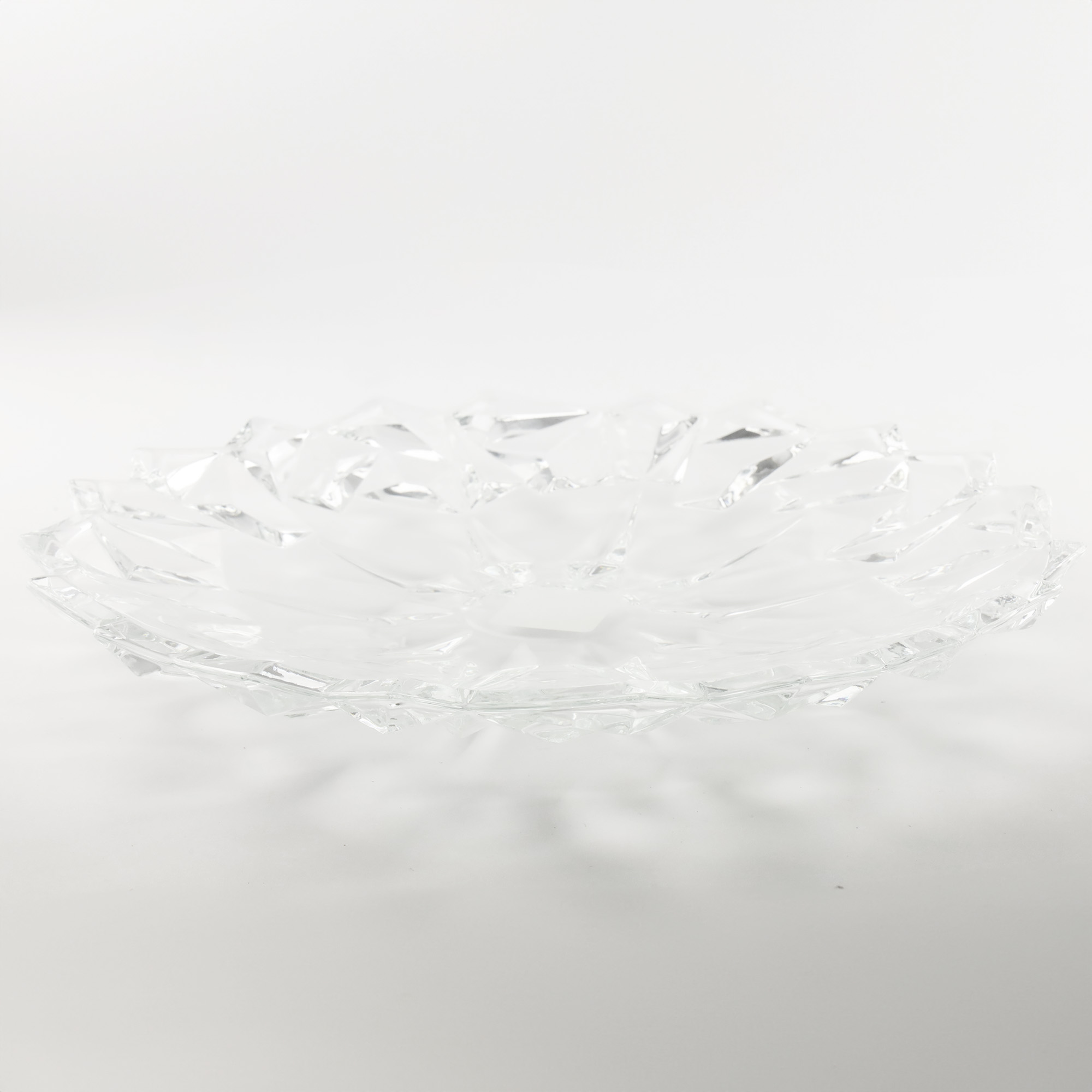 OWOCARKA KRYSZTAŁOWA 33,5CM ELEGANCKA MISA NA OWOCE NOWOCZESNA WZORZYSTA