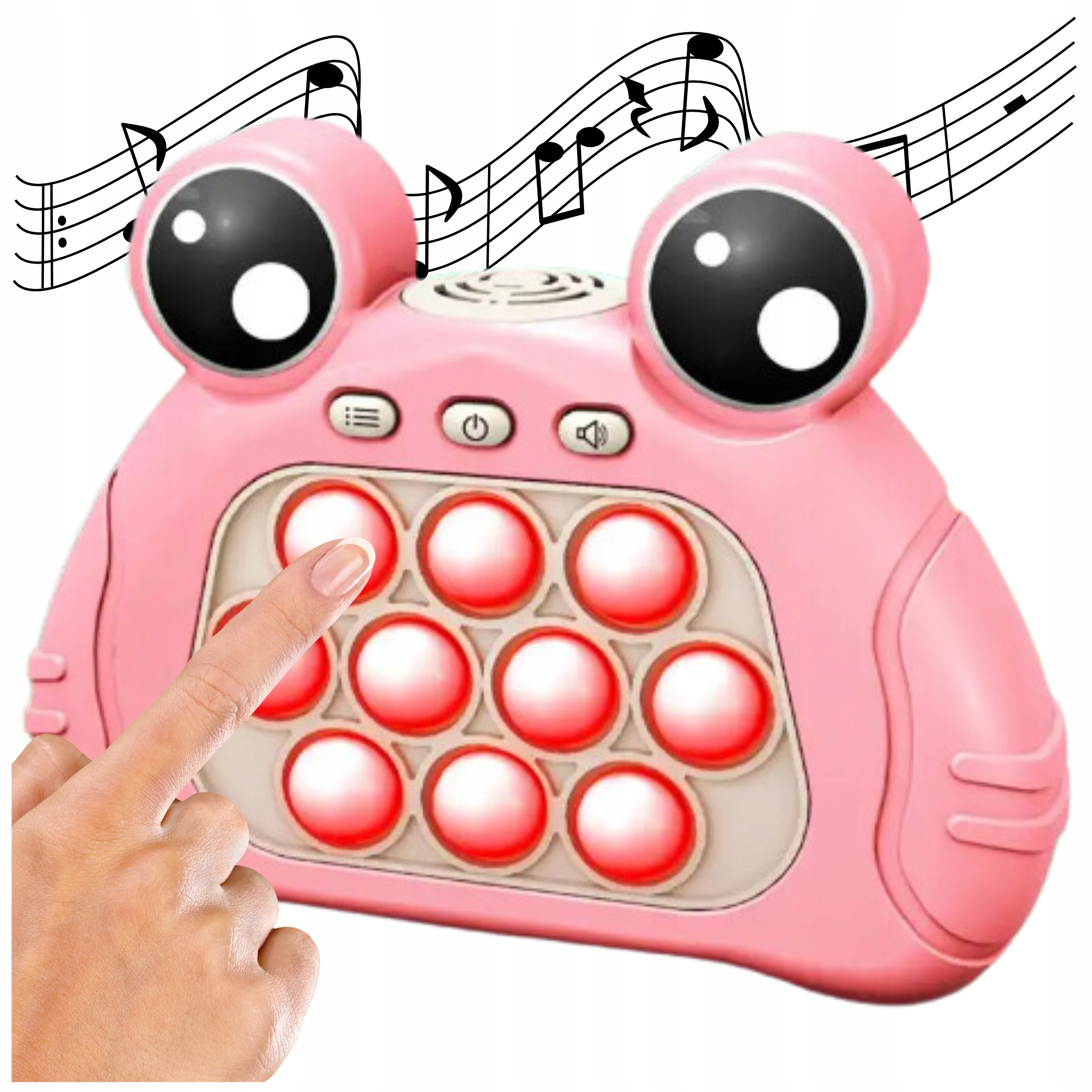 GRA POP IT POPIT ELEKTRYCZNA GRA ANTYSTRESOWA ZRĘCZNOŚCIOWA ŻABA Model Żaba