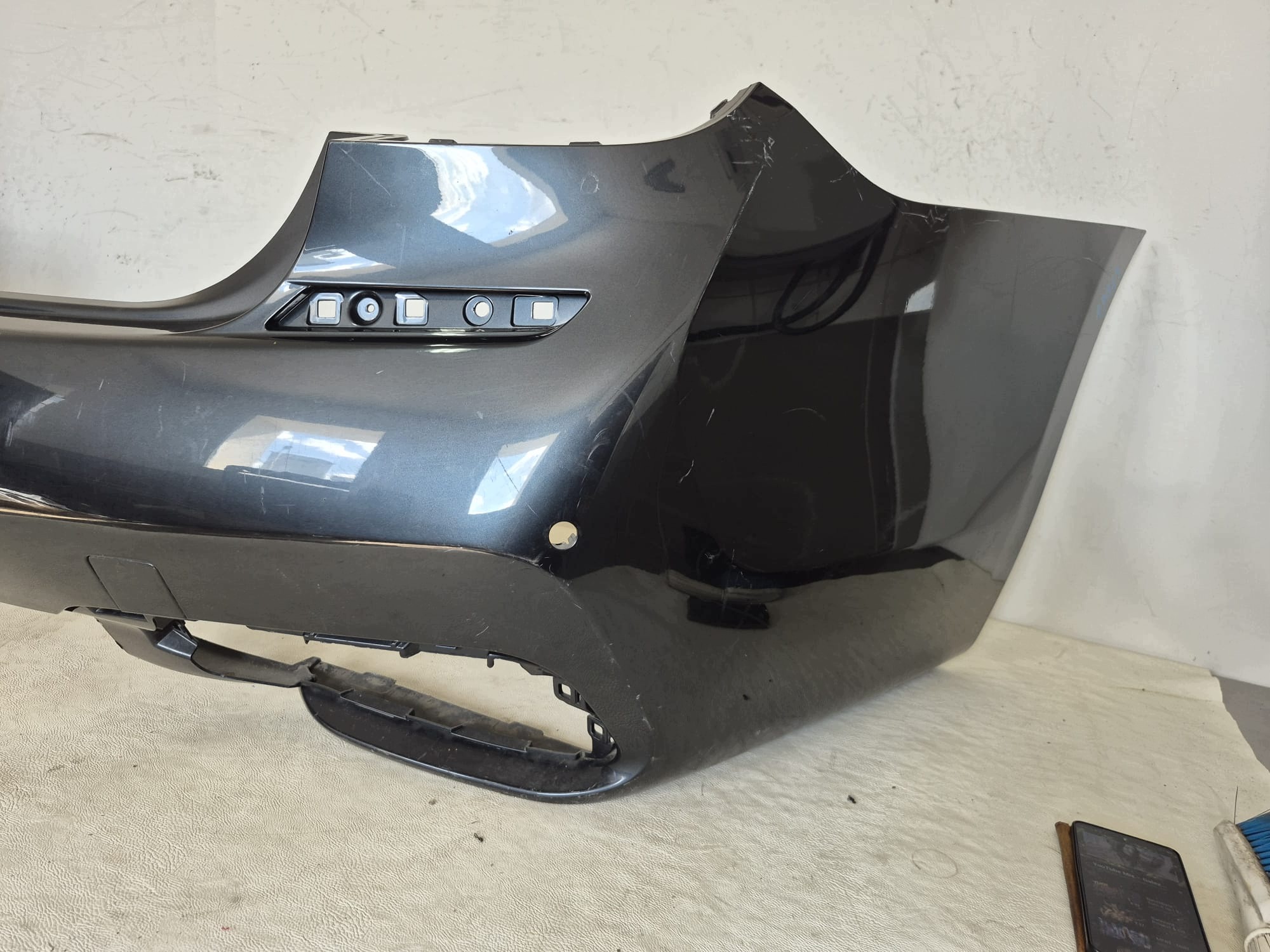 BMW 7 G11 m-packet 15-19 bumper rear part rear 4XPDC