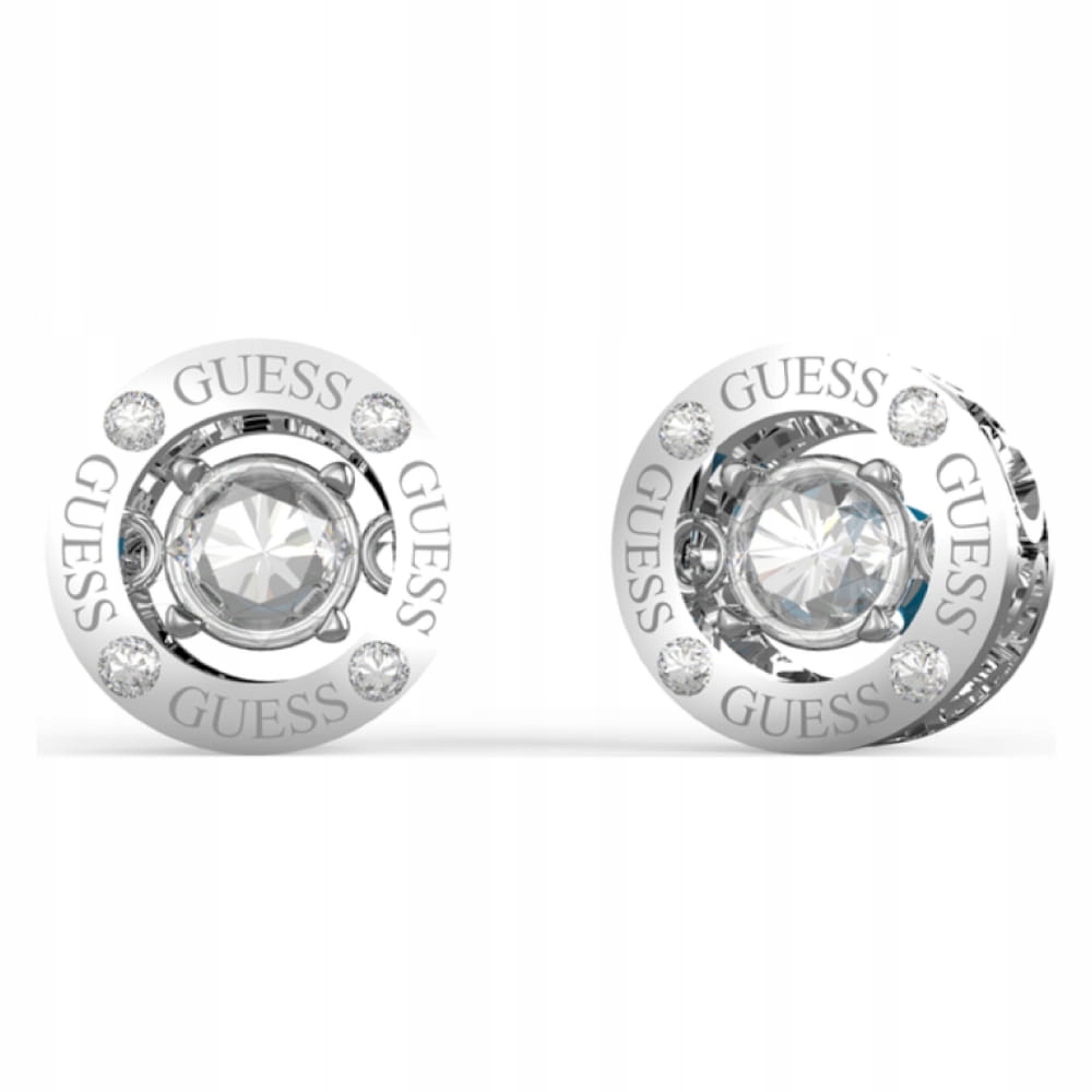 Guess Elegantní ocelové náušnice pecky Solitaire JUBE01464JWRHT/U