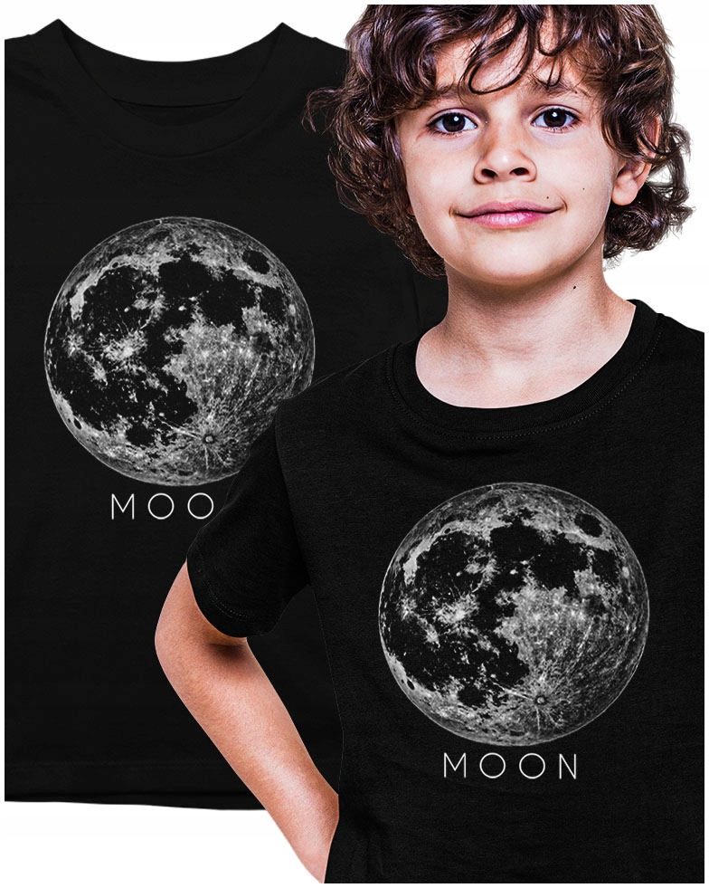 

Solidna Koszulka Księżyc Nasa Moon Kosmos 110