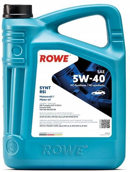 ROWE OLEJ HIGHTEC SYNT RSi 5W40 4L