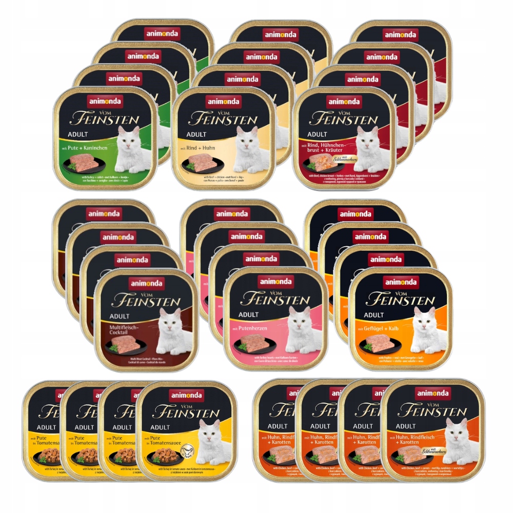 Mokra karma dla kota Animonda Vom Feinsten Classic MIX Smaków 32x100g