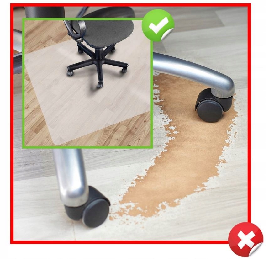 MATA OCHRONNA PODKŁADKA POD FOTEL KRZESŁO 140x100 MOCNA NA BLAT STÓŁ Waga produktu z opakowaniem jednostkowym 1 kg