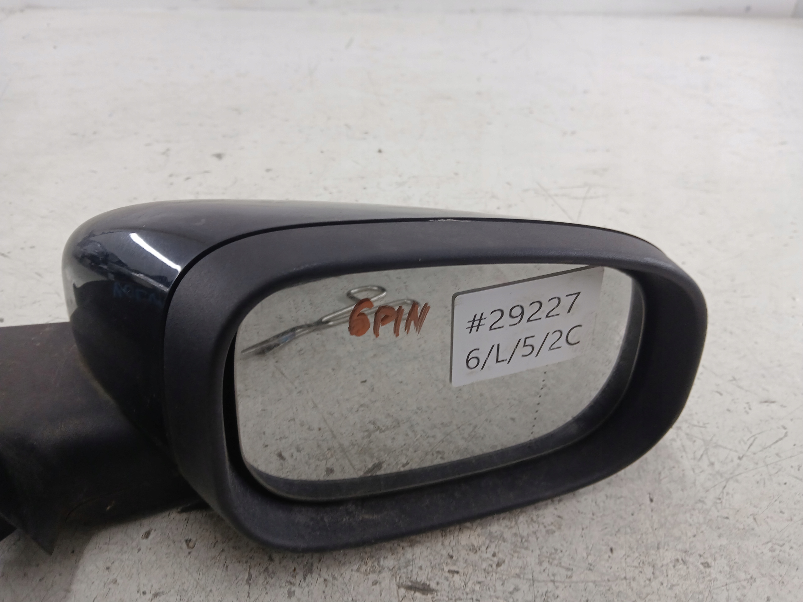 VOLVO V50 mirror right 6 PIN black,