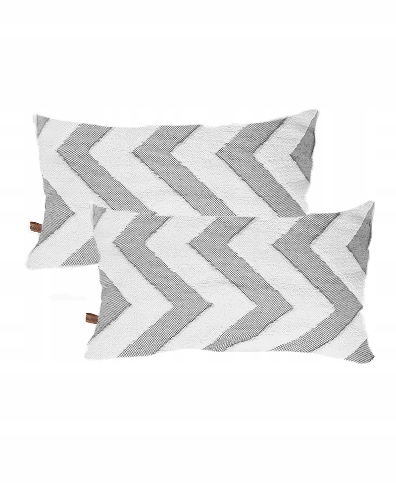 

Szare Poszewki dekoracyjne 2szt 30x50 boho plusz