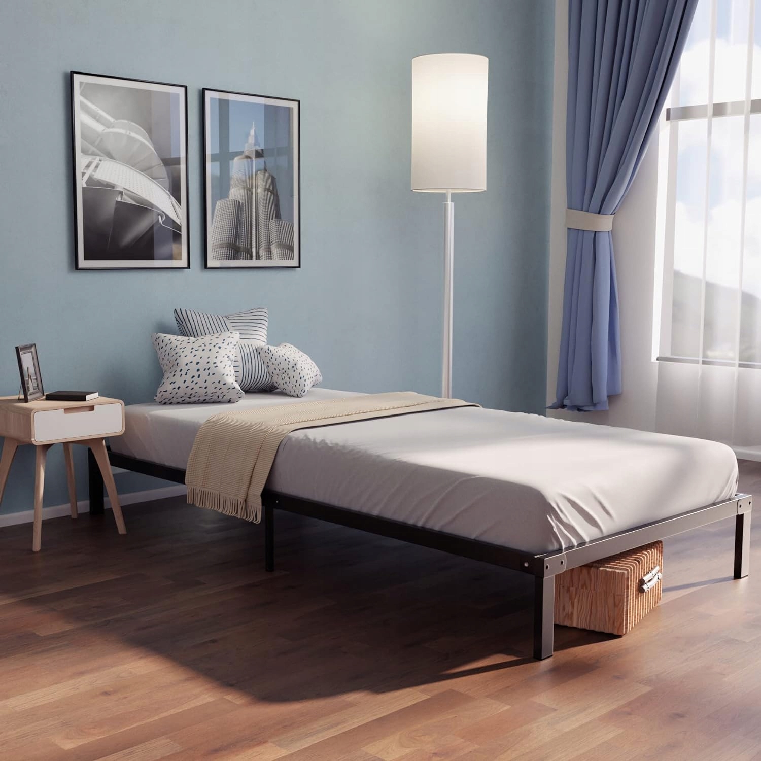 Dreamzie rám postele 90x200 s podstavcom a nohami 25 cm Rám Pevná konštrukcia