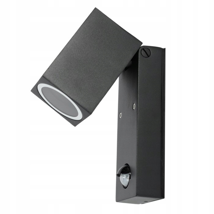 Zahradní nástěnné svítidlo Venkovní fasádní Led lampa GU10 IP44 Černá Senzor