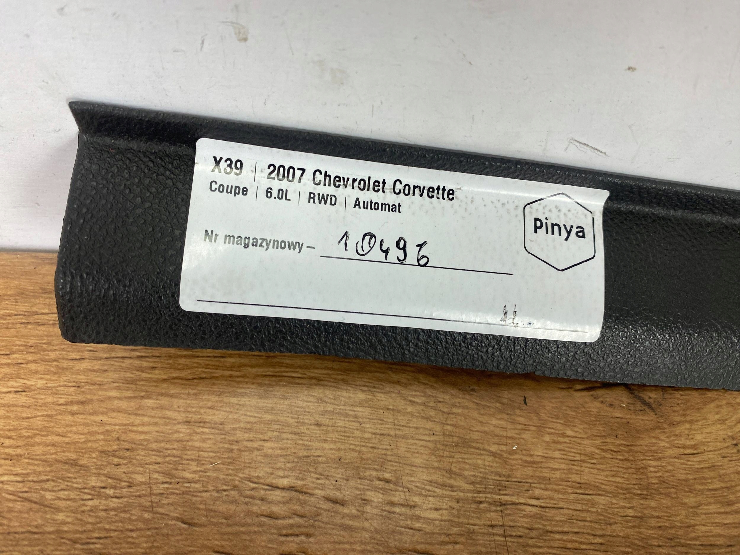 Blende Abdeckung slupka B Chevrolet Corvette C6 2005+