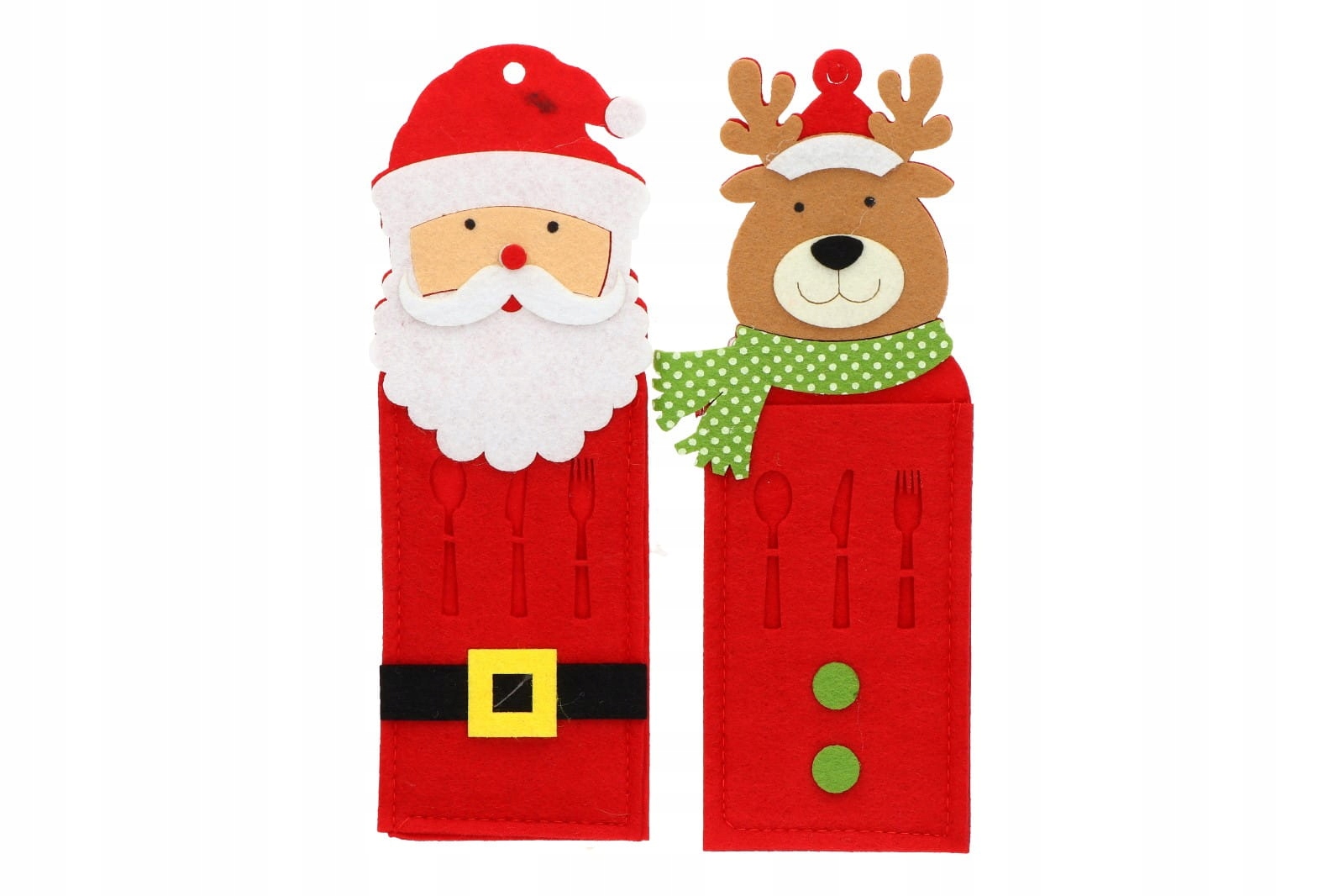 Obaly Na Příbory Na Vánoce Mikuláš Sněhulák Sob 12 Ks MIX