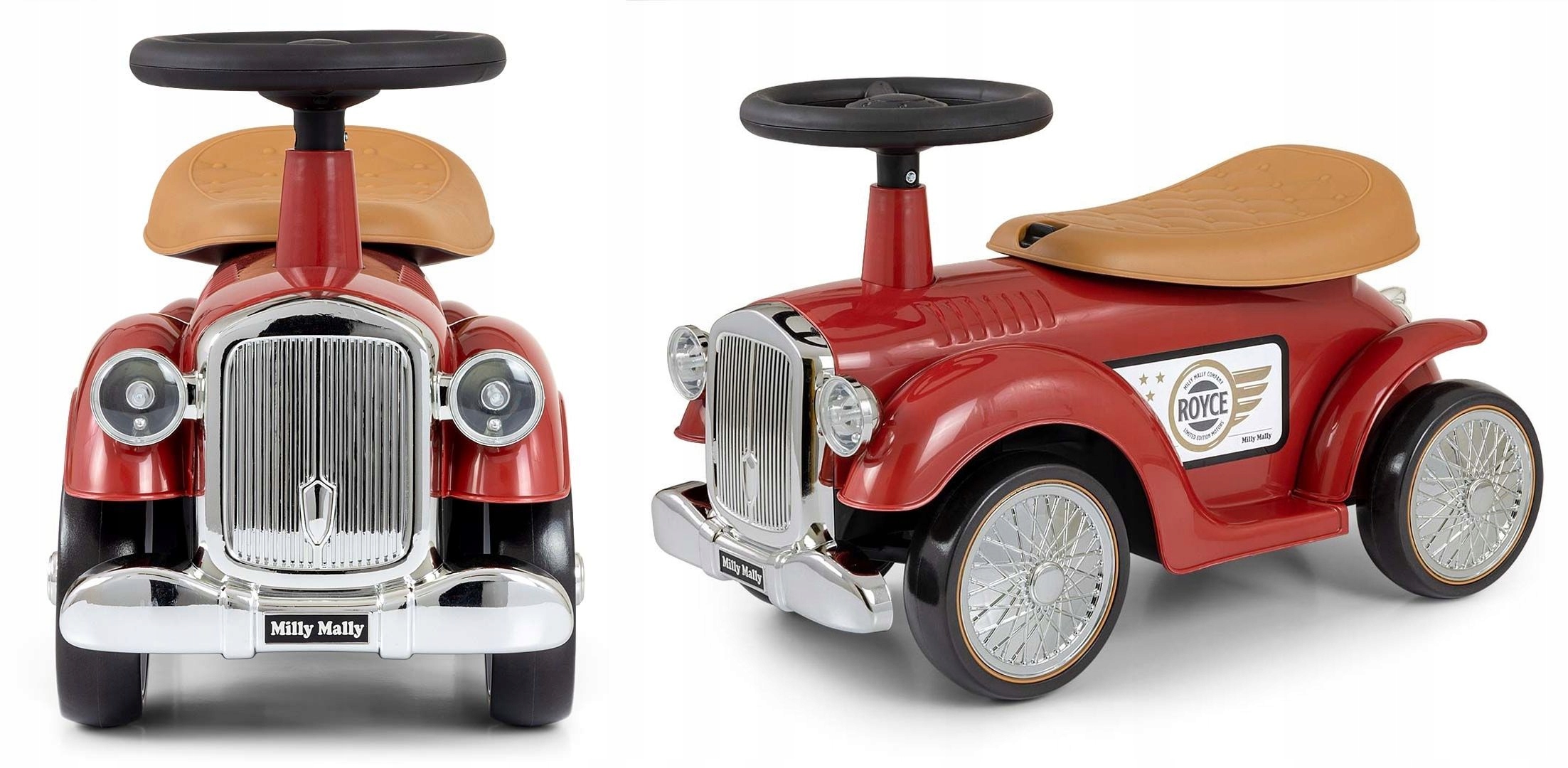 Jeździk dla dzieci Pojazd Royce retro Milly Mally Koła Pianka Eva