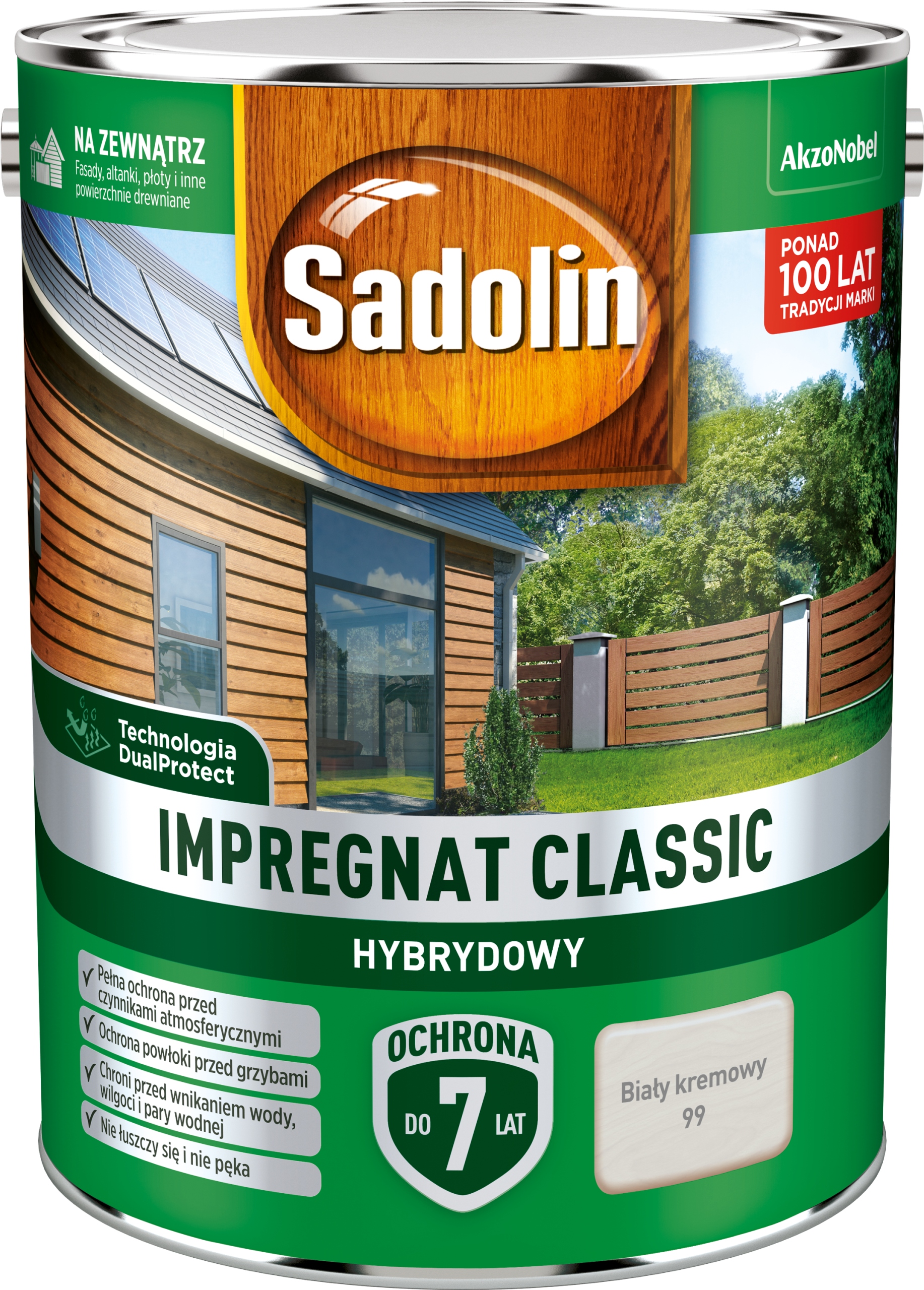 

Sadolin Classic Hybrydowy Biały Kremowy 2,5L