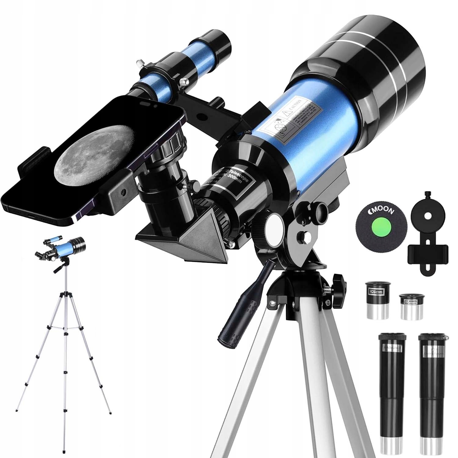 Astronomický Teleskop Pro Pozorování Oblohy Dalekohled Akcesoria Stativ Adaptér