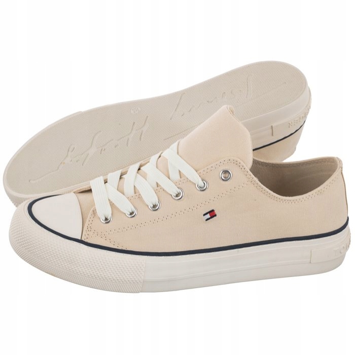 

Buty Damskie Trampki Tommy Hilfiger T3A4 Beżowe