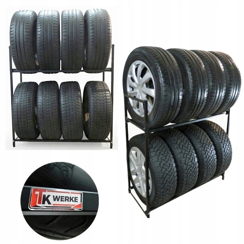 Stojan Věšák Regál Police na 8 pneumatik kol 225 R19 – Polský Výrobce – Film