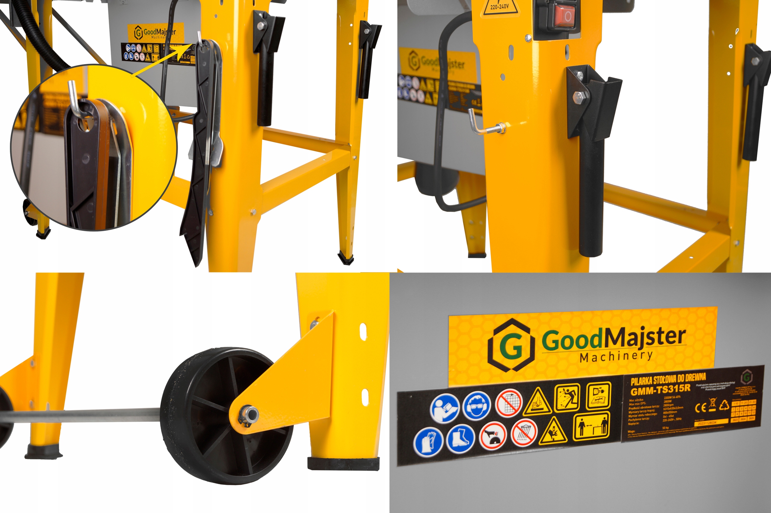 PIŁA STOŁOWA 315mm KRAJZEGA PILARKA 2800W 230V GMM-TS315R 2,8kW z TARCZĄ! Stan opakowania oryginalne