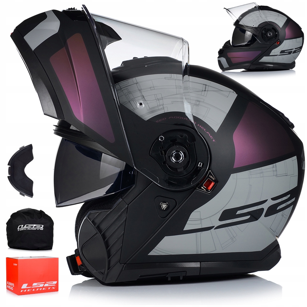 Motocyklová Prilba LS2 FF908 Dámska Čeľusťový Systém Pinlock Clona