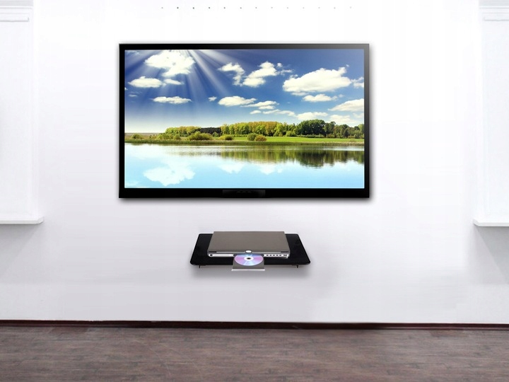 PÓŁKA ŚCIENNA TV SZKLANA LCD DVD AUDIO BYDGOSZCZ Typ ścienna