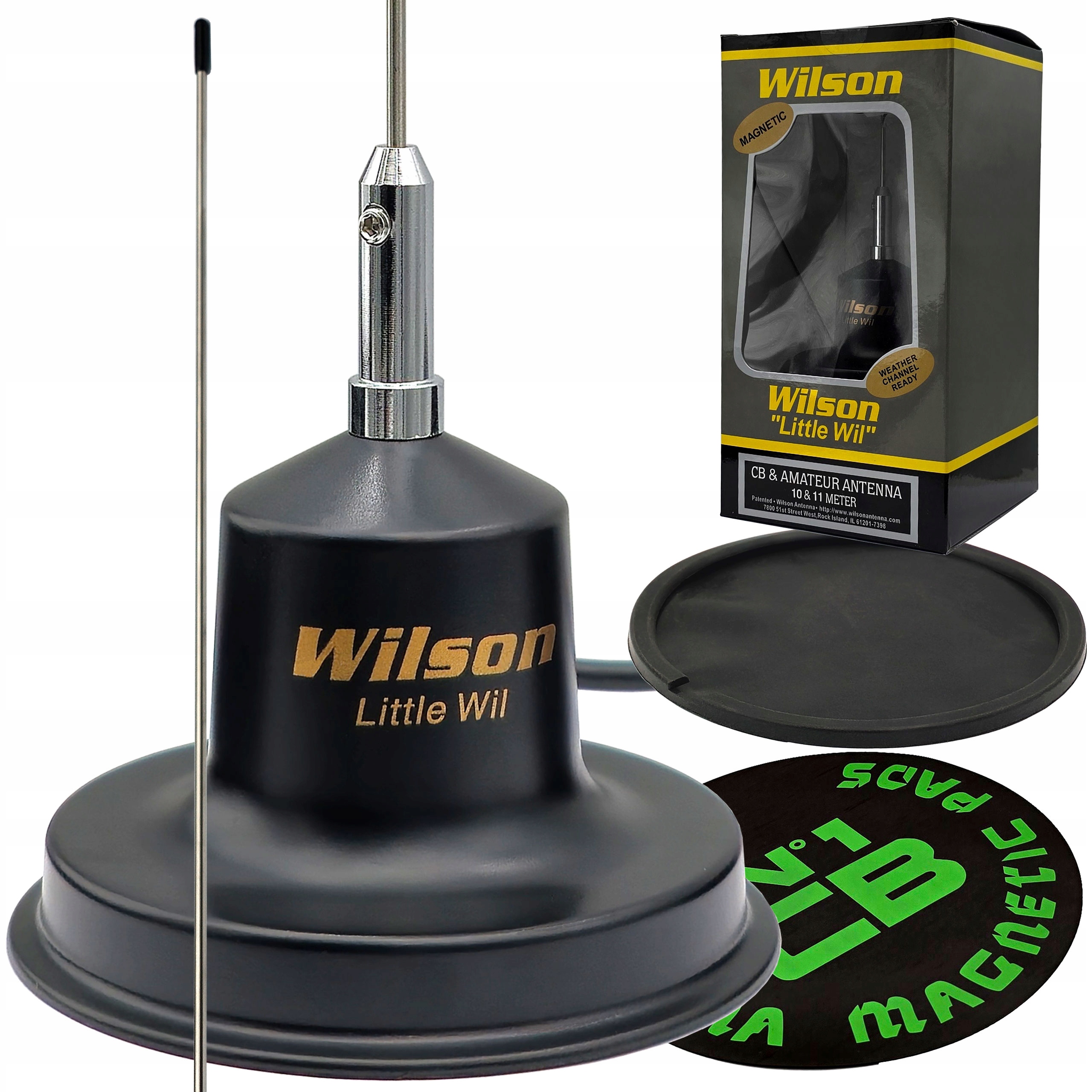 Anténa Cb Wilson Little Will magnetická 95 cm diskrétní, účinná, jemná