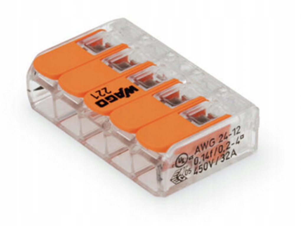

Szybkozłączka ZŁĄCZKA5x0,2-4mm2 221-415