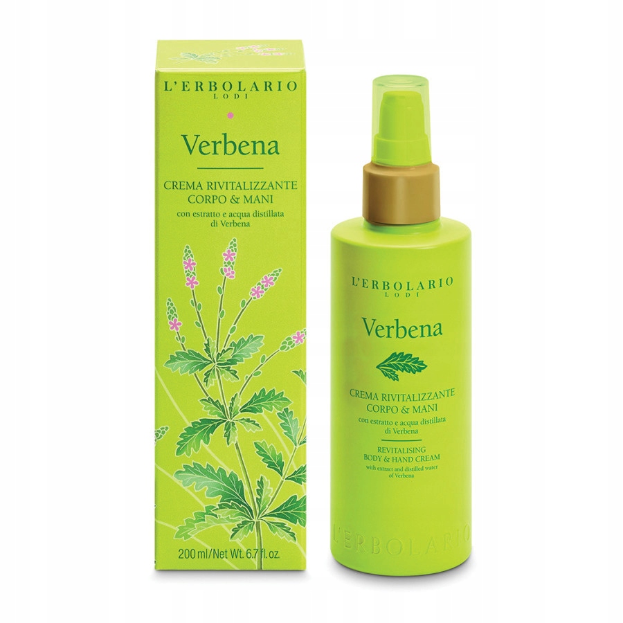 L'Erbolario Verbena Rewitalizujący krem do ciała i rąk 200ml