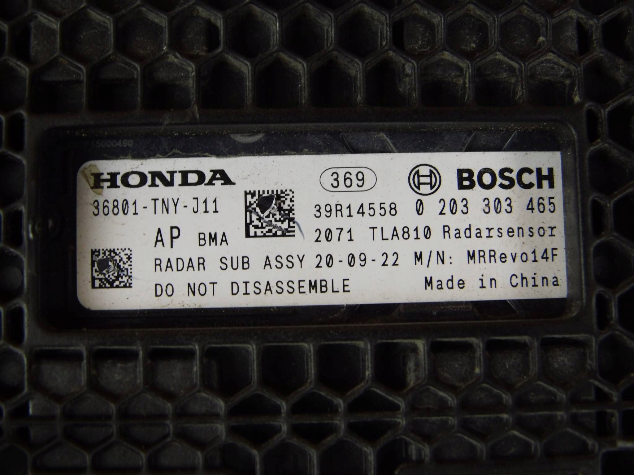 Honda CR-V CRV V modulo computer radar sensor DISTRONIC 36801-TNY-J11