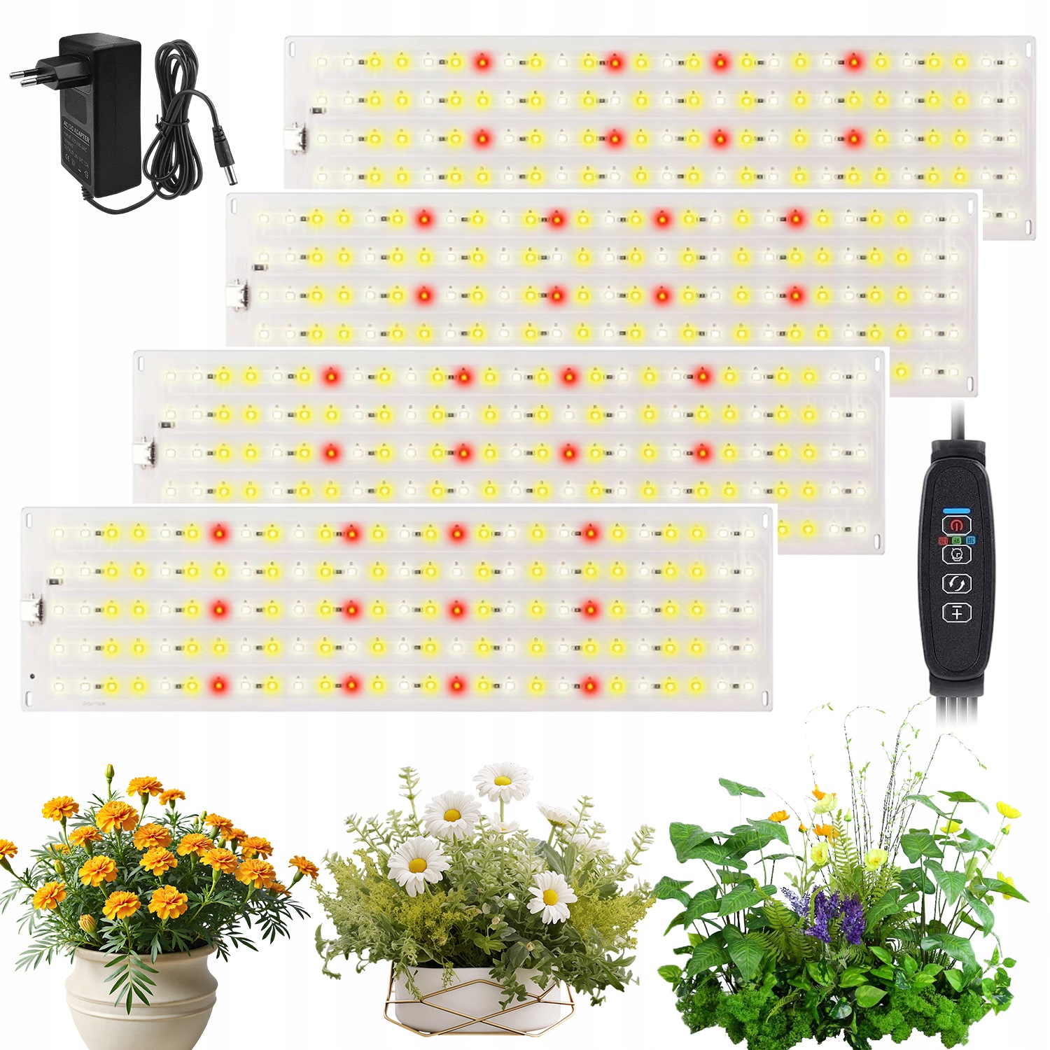 Led Panelové Světlo Pro Rostliny 540 Diod 10 Úrovní Jasu Časovač