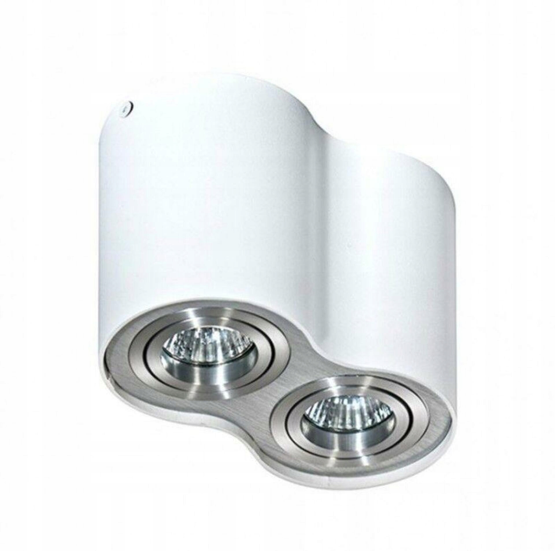 Stropné bodové prisadené svietidlo AZzardo Bross 2 white/aluminium AZ0784 Gu