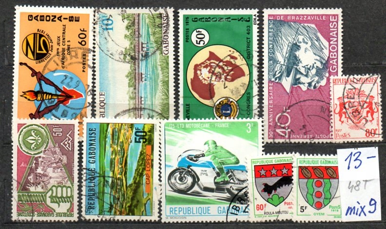 Gabon 48 T , mix 9