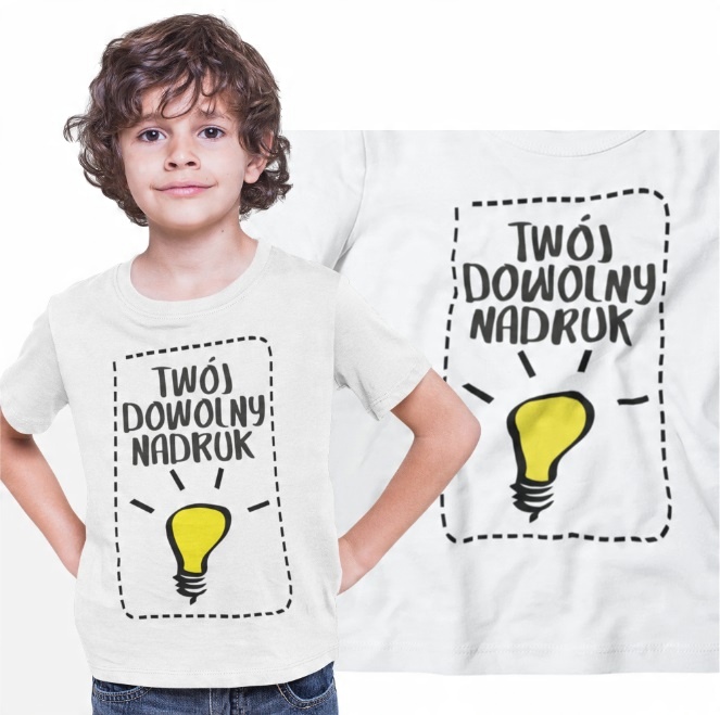

T-shirt Dziecięcy Dowolny Nadruk Własna Grafika