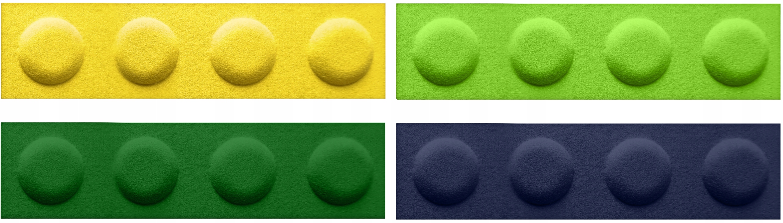 PANELE ŚCIENNE KLOCKI 60X15 FILCOWE MIĘKKIE SOFT 5 Wysokość mebla 15 cm