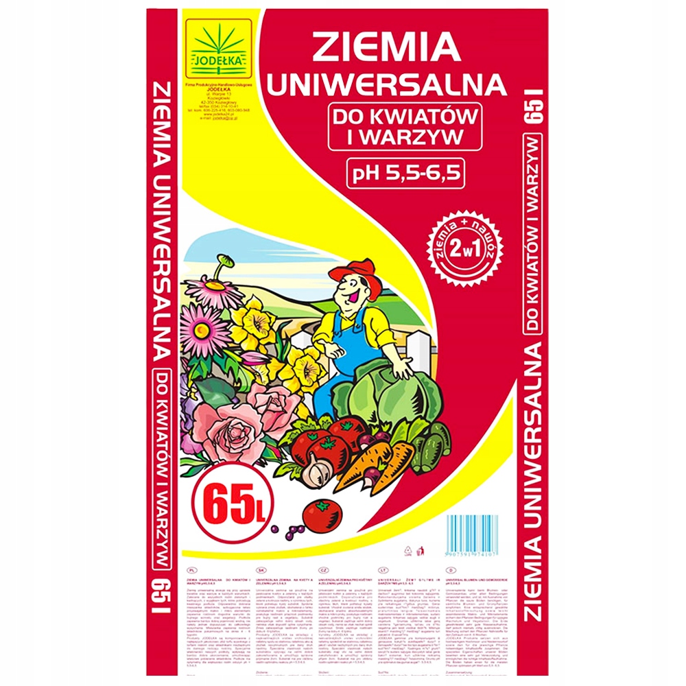 ZIEMIA DO WARZYW KWIATÓW ROŚLIN OGRODOWA XXL NAWÓZ Marka Jodełka