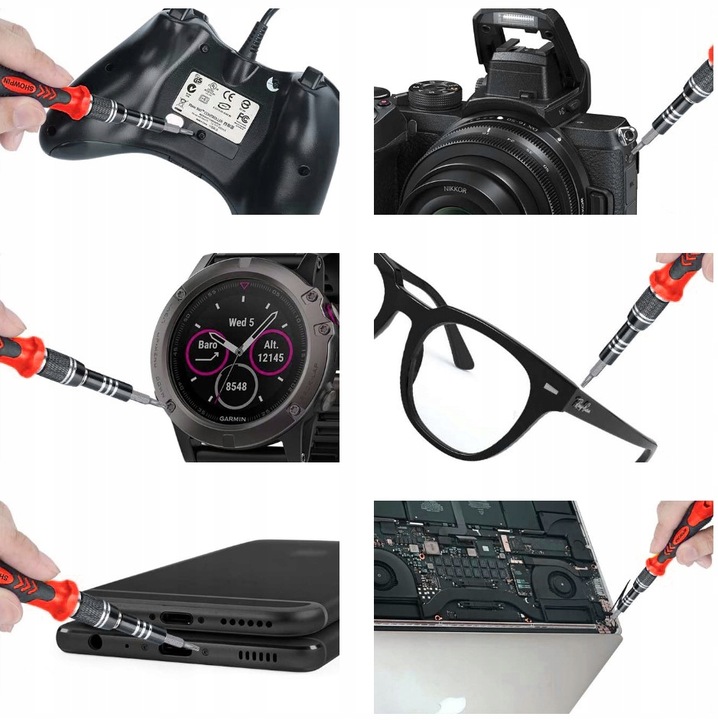 Uniwersalny Zestaw Śrubokrętów Precyzyjnych Wkrętaki Torx 110w1 Bity + Etui Marka bez marki